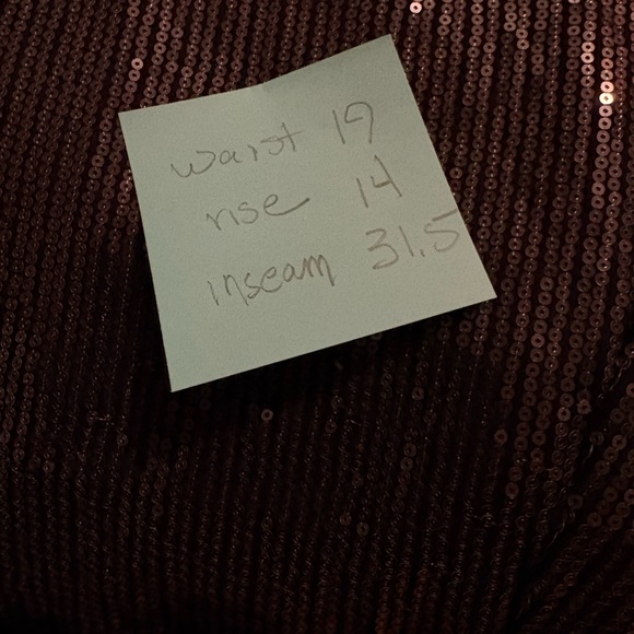 Avenue Jada Sequin Pant. Black Wide Leg Palazzo Pants - Picture 8 of 10